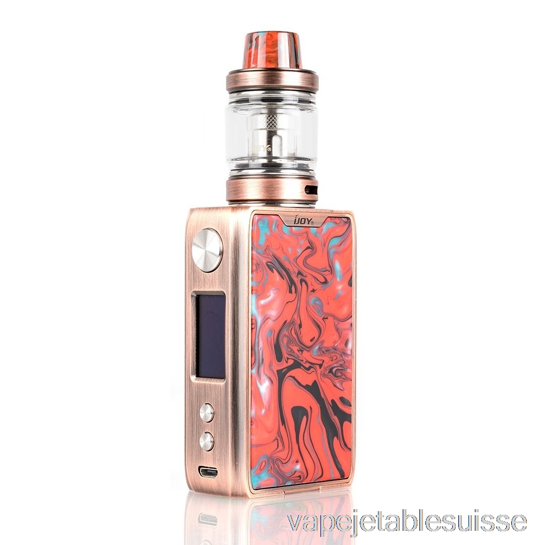 Vape Suisse Ijoy Shogun Jr 126w Tc Starter Kit Rouge Cuivre Hellfire